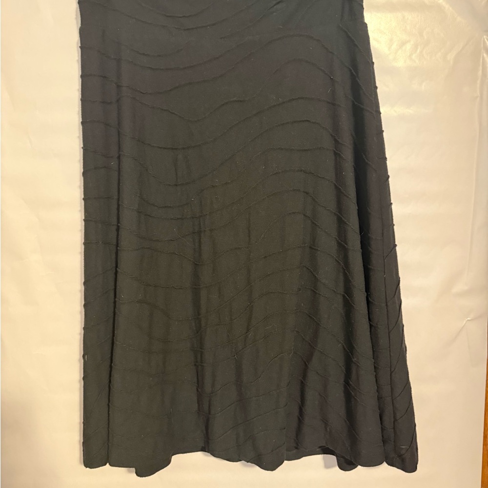 Larry Levine Black A-Line Skirt